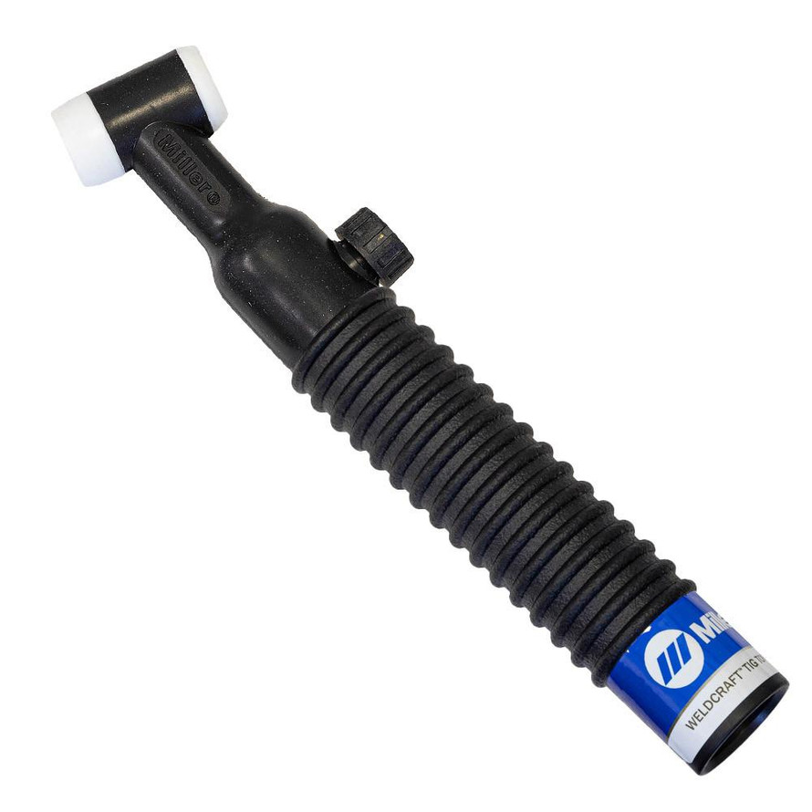 Miller/Weldcraft WP-26V Rigid Head Air-Cooled TIG Torch Body with Valve, Handle 