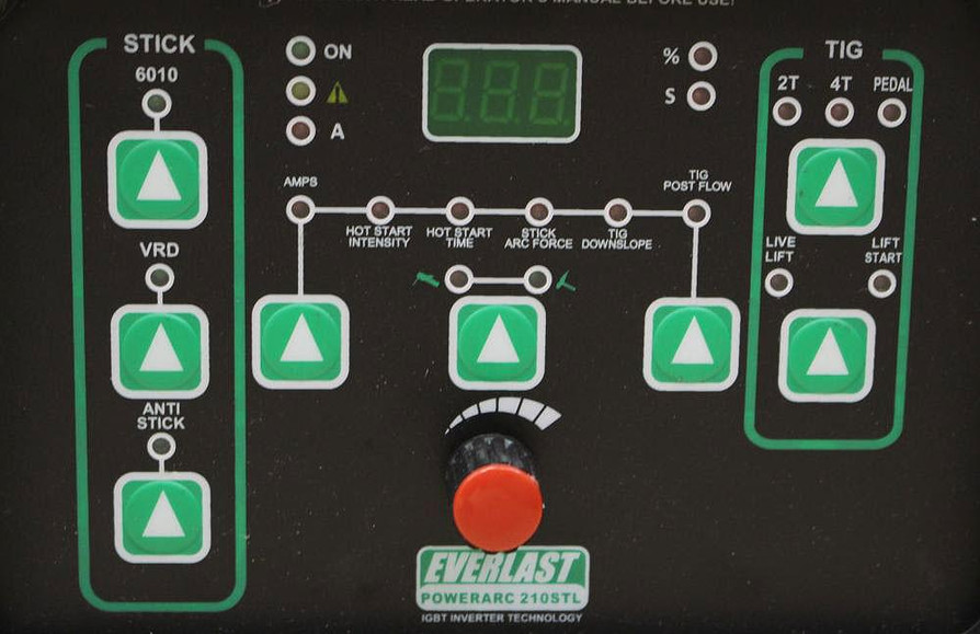 Everlast PowerArc 210STL - Professional-Grade Inverter-Based DC Stick & TIG Welder 