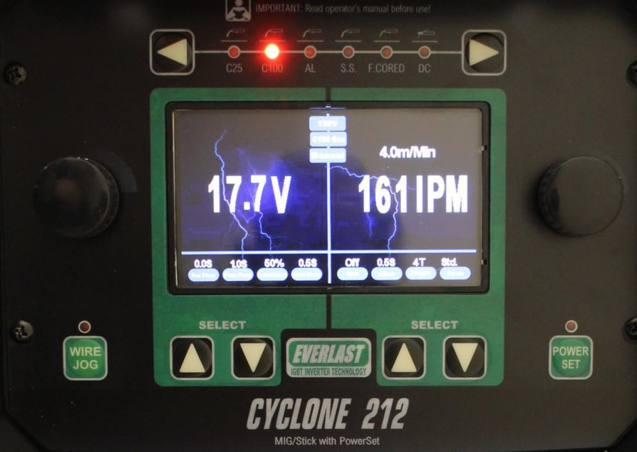 Everlast Cyclone 212 - Powerful, Space-Saving MIG/Stick Welder 