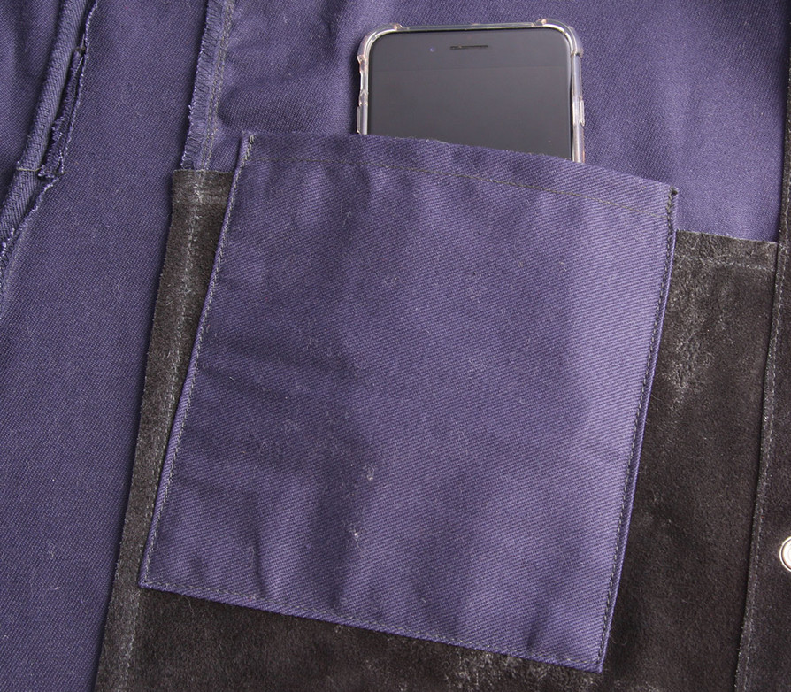 AngelFire™ Women's Hybrid Welding Jacket, Navy & Black