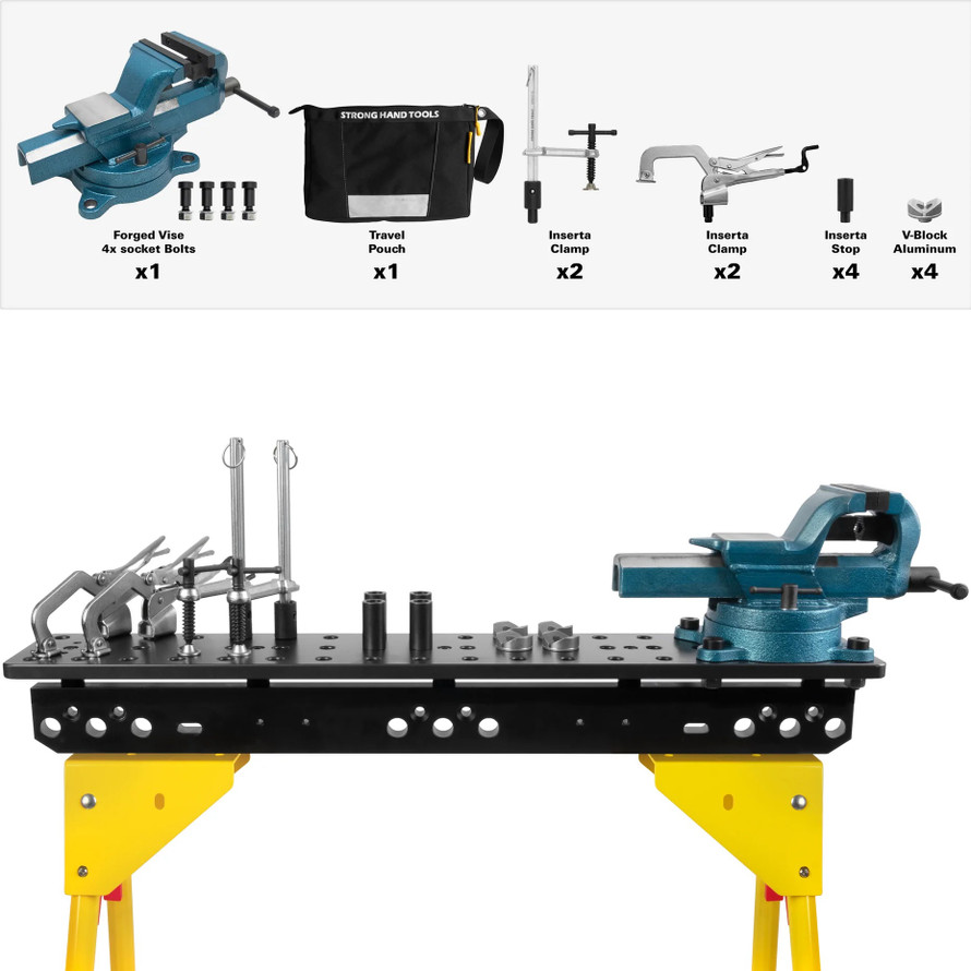 Scout 36, Sawhorse Kit (36" x 6") 5/8" System (w/ 12-Piece Clamping Kit)
