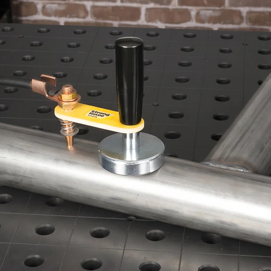 High-Temp Magnetic Spring Ground Clamp