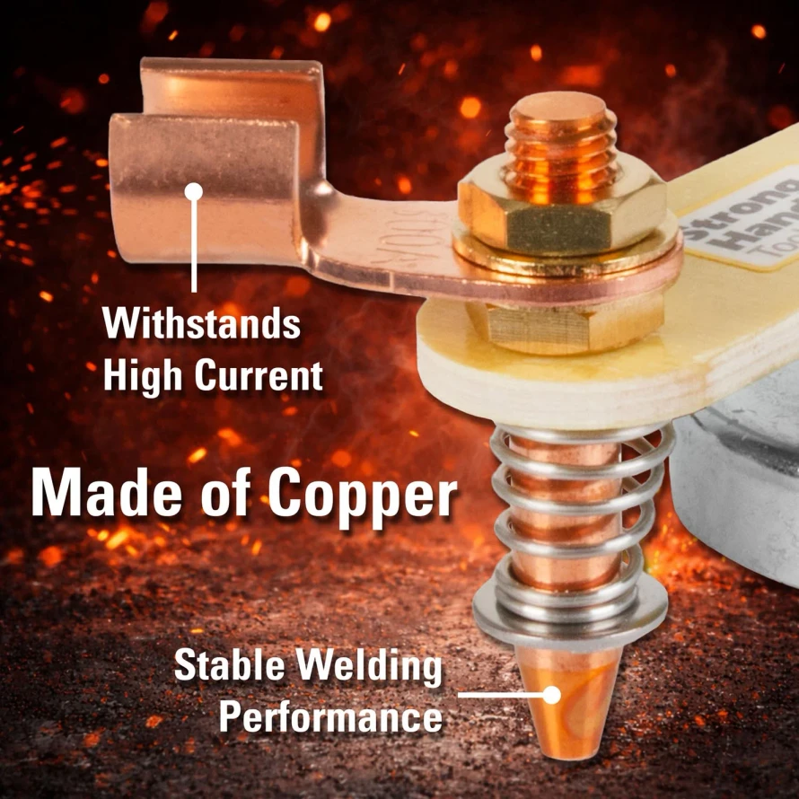 High-Temp Magnetic Spring Ground Clamp