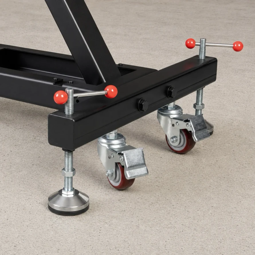 Scissor Lift Sawhorse – Adjustable Height, 5/8" Fixturing System