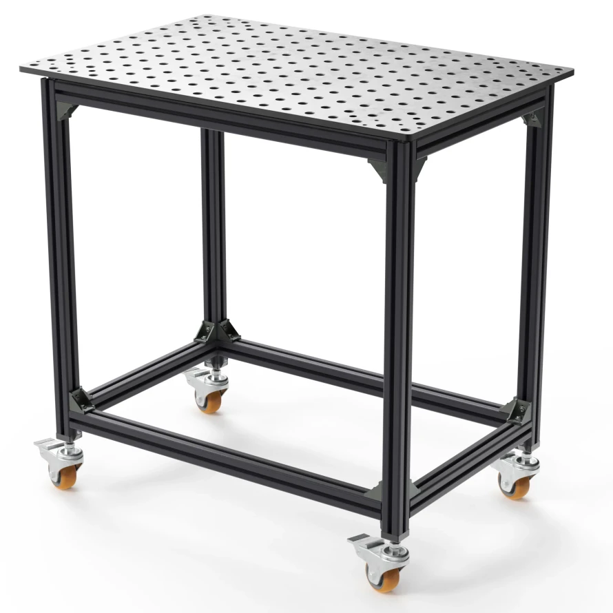 Tech Cart – Mobile Welding & Fixturing Table, 5/8" System