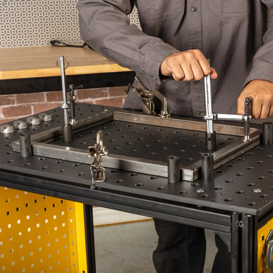 Tech Cart – Mobile Welding & Fixturing Table, 5/8" System