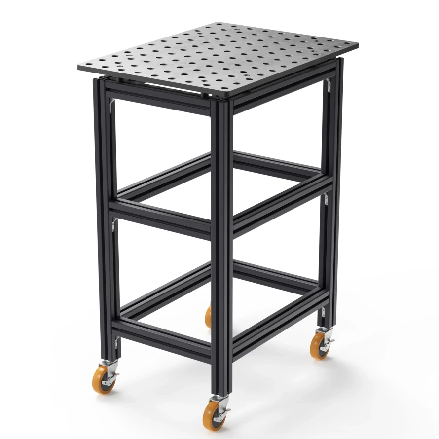 Tech Cart – Mobile Welding & Fixturing Table, 5/8" System
