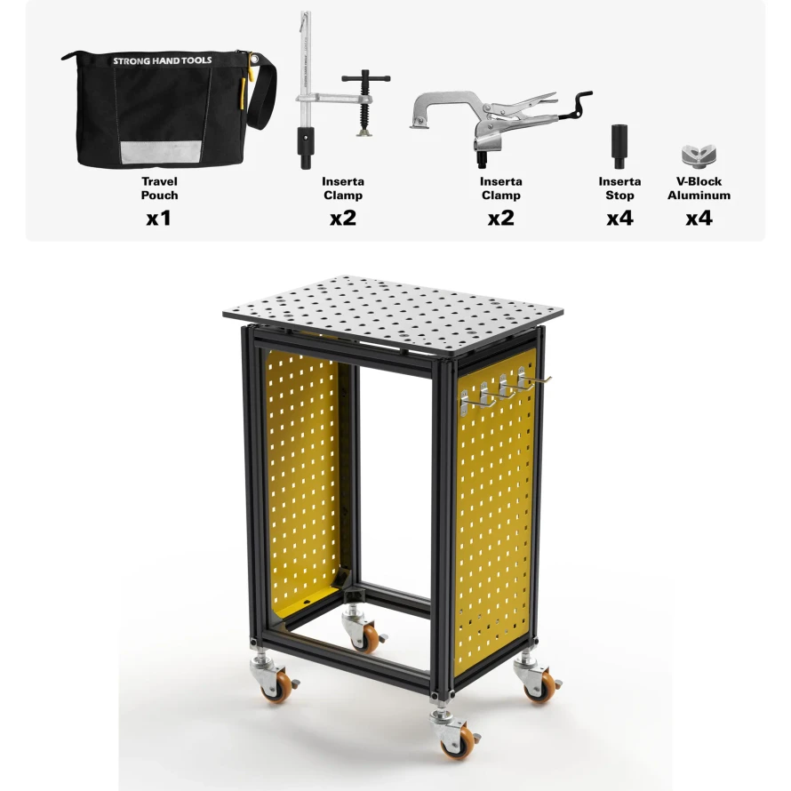 Tech Cart – Mobile Welding & Fixturing Table, 5/8" System