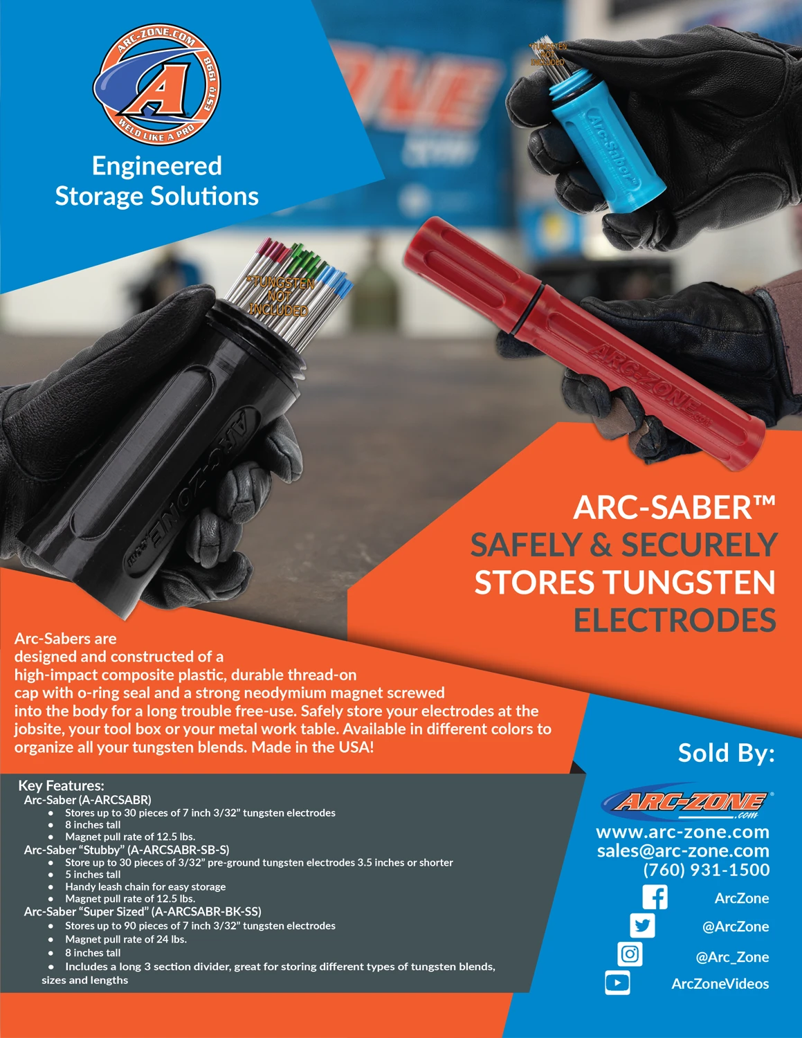 Arc-Saber Rod Storage Solutions