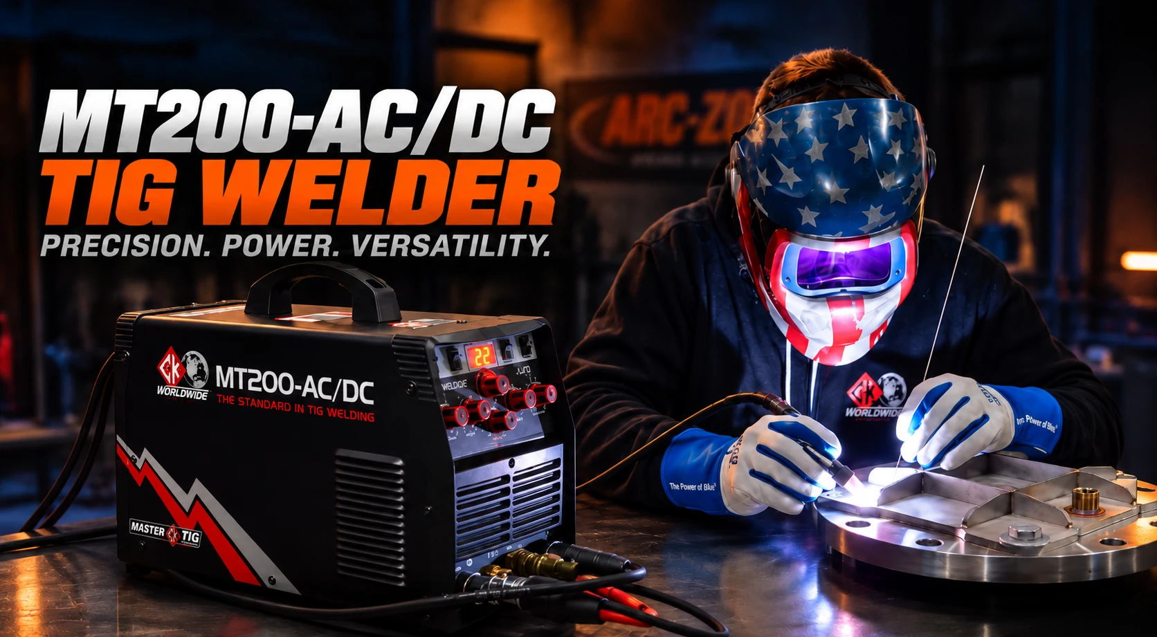 CK Worldwide MasterTIG 200 AC/DC Welding Package