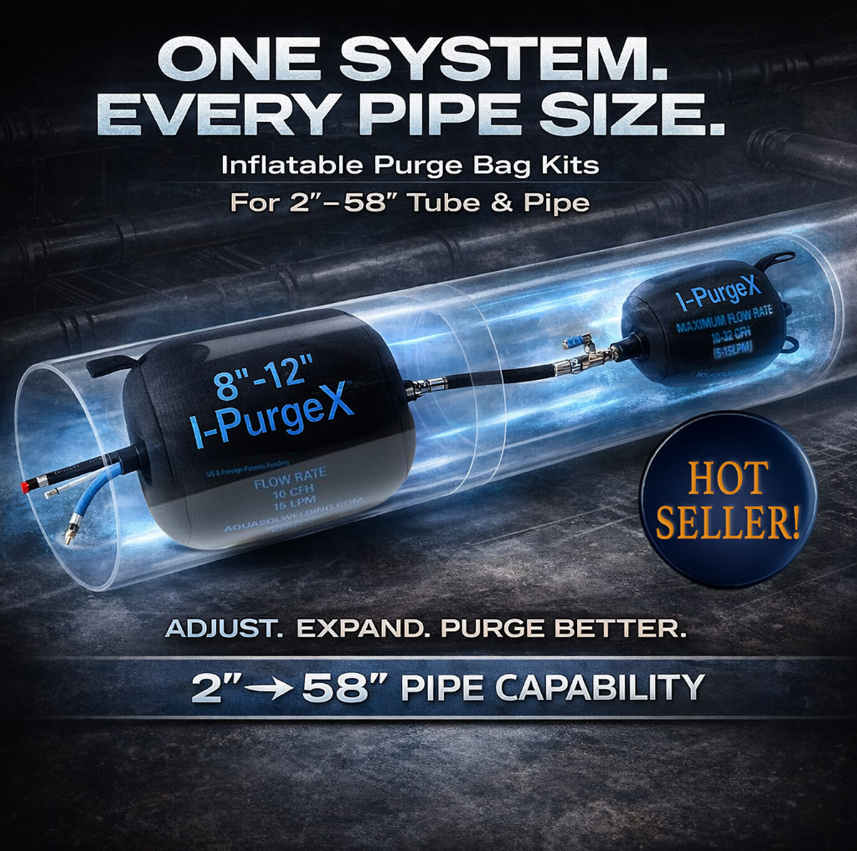 I-PurgeX® Multi-Size Inflatable Purge Bladder System