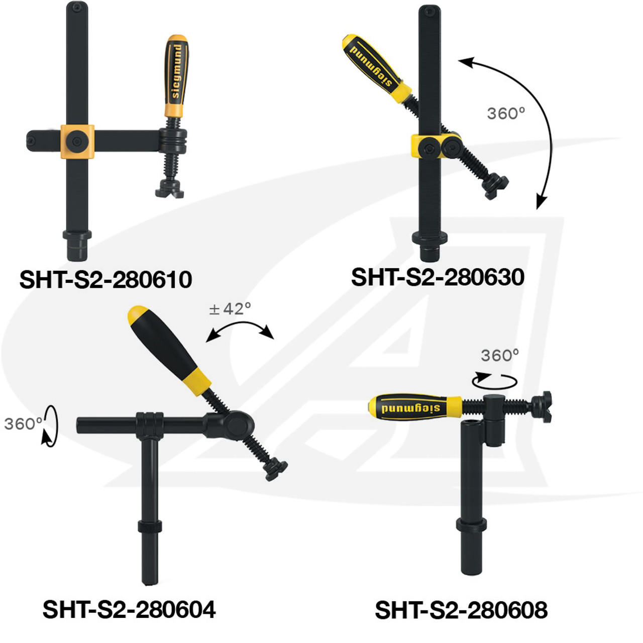 Siegmund™ Table-Mount Clamps for System 28 Tables - Arc-Zone