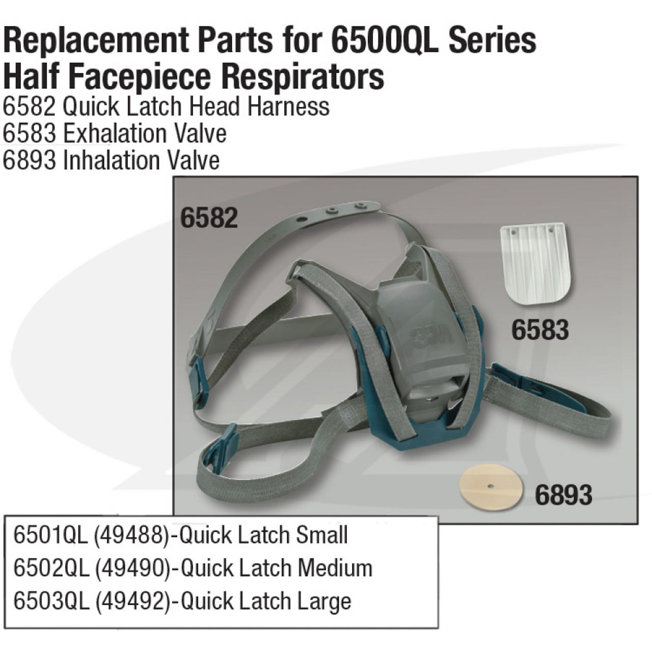 3M™ Rugged Comfort Half Facepiece 6500 QL Series - Arc-Zone