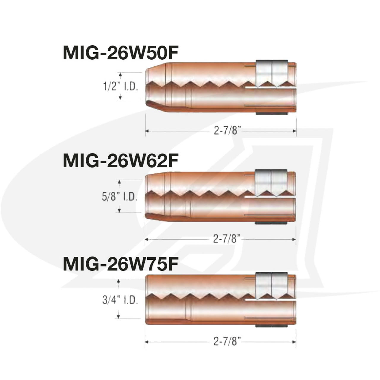 Flush MIG Nozzle - Arc-Zone.com, Inc