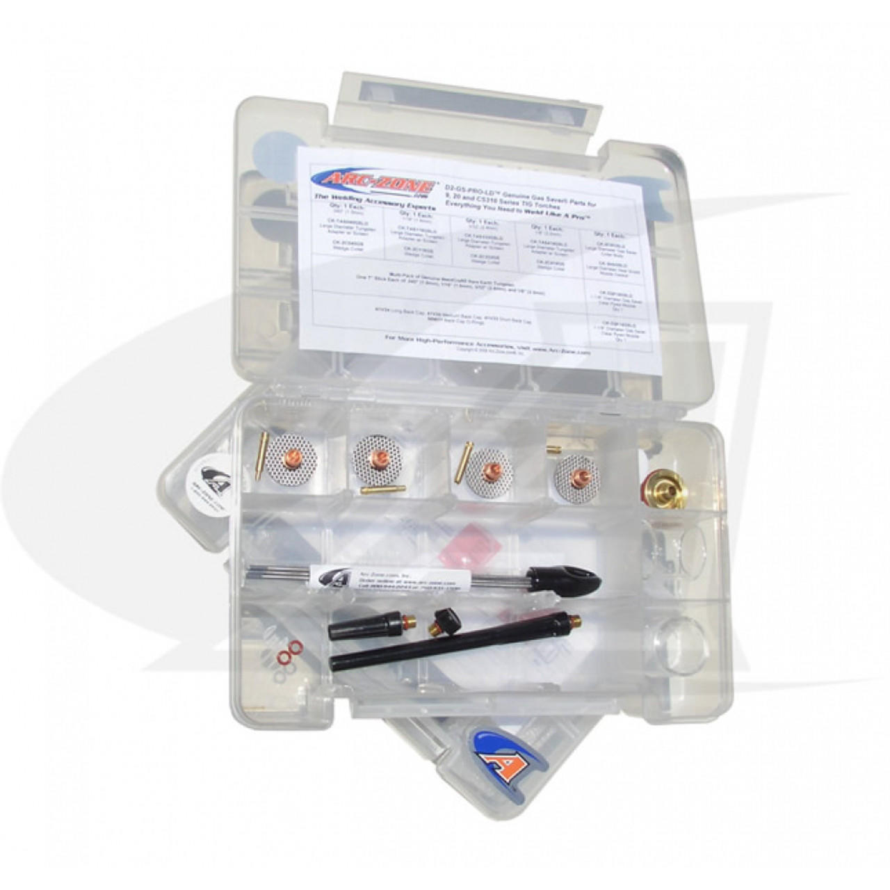 Gas Saver TIG Accessory Kit for 9/20 TIG Torch