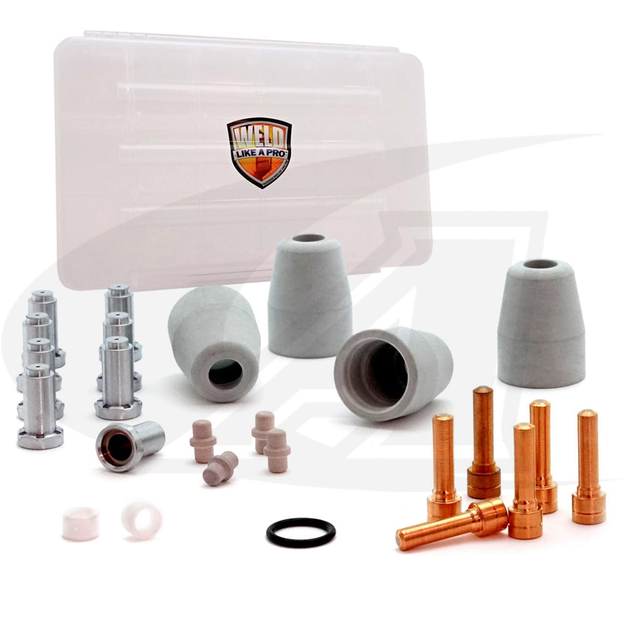 Kit Consumabili Per Torcia Al Plasma PT 31XL - Elettrodi E Ugelli Per Taglierina ESAB PCM 500i 30A - Foto 2