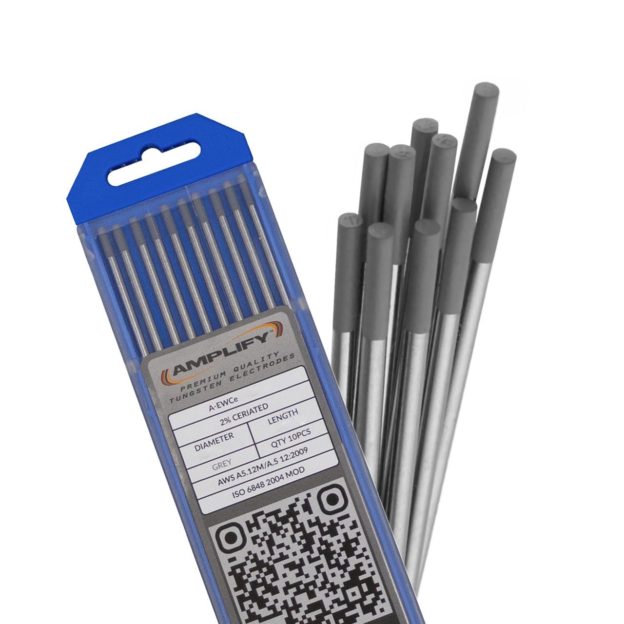 AGCT&amp;セリンリッチ2個　ttmy Amplify 2% Ceriated Tungsten Electrodes - Grey Tip