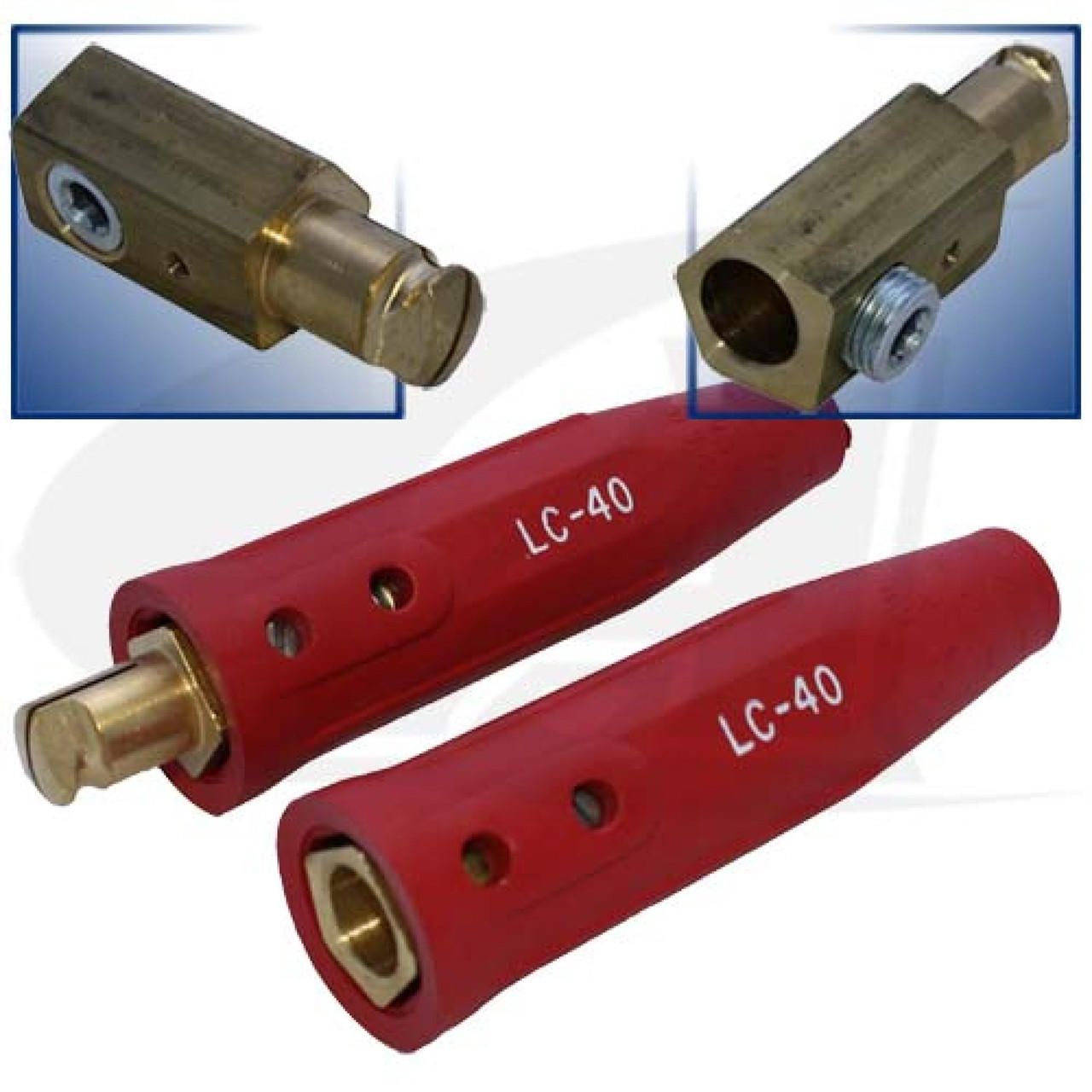 Red 350 Amp Lenco Cable Connector | Arc-Zone.com