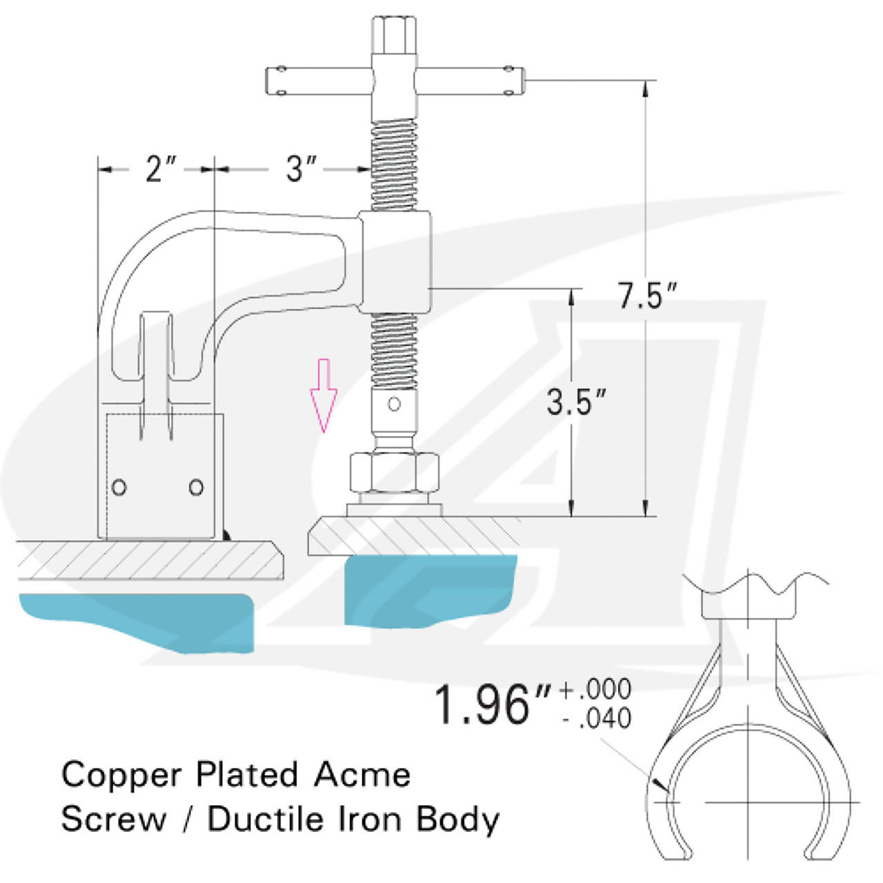 Half Clamp - StrongHand Tools | Arc-Zone.com