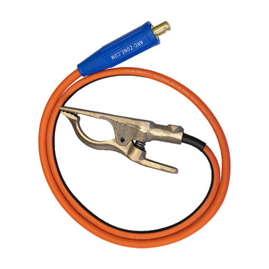 300 Amp Flat Jaw Ground Cable - 5' Shorty Whip to LC-40 Male - Arc
