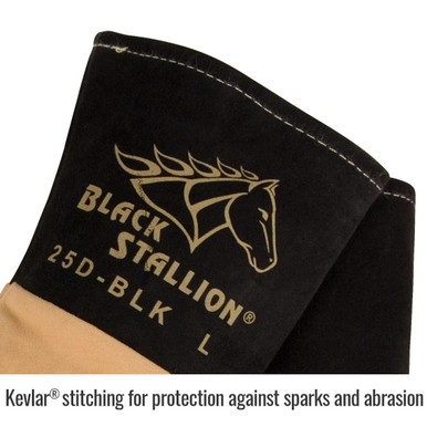 Black Stallion 25D-BLK ClassicTIG™  Deerskin TIG Glove