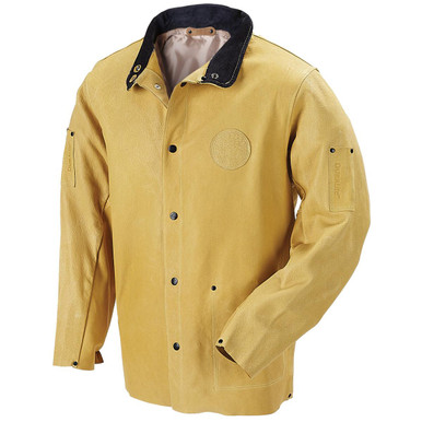 Black Stallion DuraLite Premium Grain Pigskin Welding Coat - 30" (TAN)
