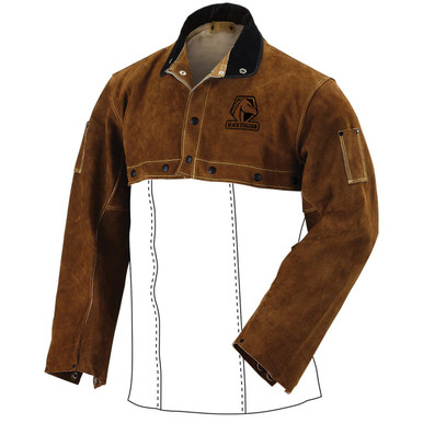 Black Stallion Side Split Cowhide Welding Cape Sleeve