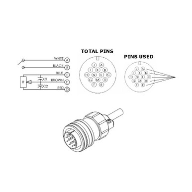 Miller® Style Built-In Handle Rotary Amp Control (14 Pin)