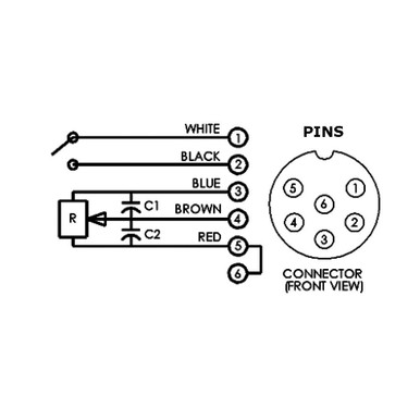 Miller® Style Built-In Handle Rotary Amp Control (6 Pin)