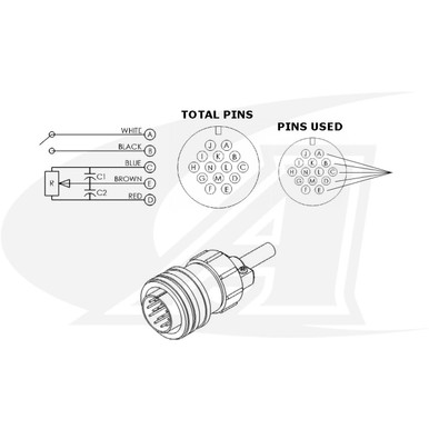 ESAB® Style Built-In Handle Rotary Amp Control (14 Pin)