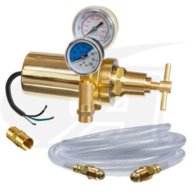 Profax Co2 Heater Flowmeter Regulator 240V E.U. w/Gas Hose - Stop Co2 Freez-Up!