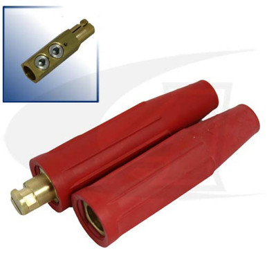 Lenco 500 Amp Cam-Lock Style Connectors - Red