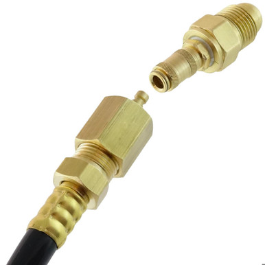 Miller/Weldcraft Quick-Release Single Shut-Off TIG Gas Coupler Kit (Small Pin)