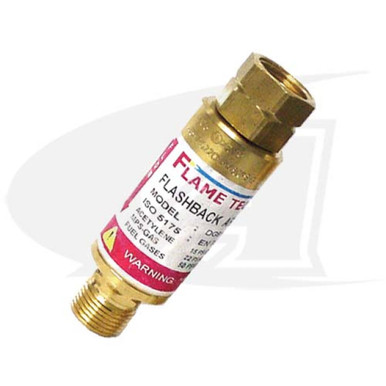 Flame Tech High Flow Regulator Mounted Flashback Arrestor - Fuel Gas - "B"