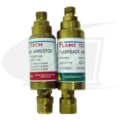 Flame Tech Standard Torch Mounted Flashback Arrestor Set