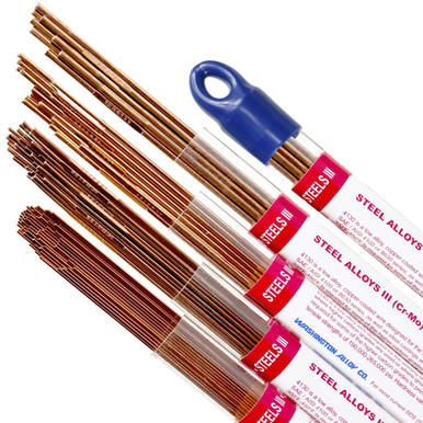 Washington Alloy SAE 4130 - Mild Steel TIG Welding Rod - 1lb. Pack