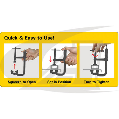 StrongHand Tools BuildPro™ MagSpring Clamp - Deep