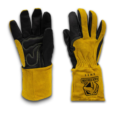 Black Stallion BSX Premium Pig Skin/ Cowhide MIG Welding Gloves