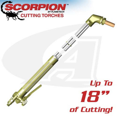 Flame Tech 70º Scorpion 7500 Airco Style Cutting Torch - Any Fuel Gas