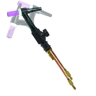 CK Worldwide Flexible Water-Cooled 70º Head 250Amp TIG Torch with Valve, Handle