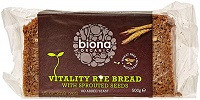 Biona Organic Vitality Rye Bread 500g Marcia's on Montague
