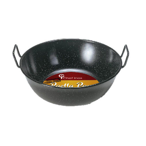 Paella Pan Enamel Deep 36cm