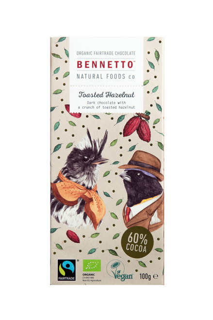 Bennetto Chocolate Toasted Hazelnut 100g