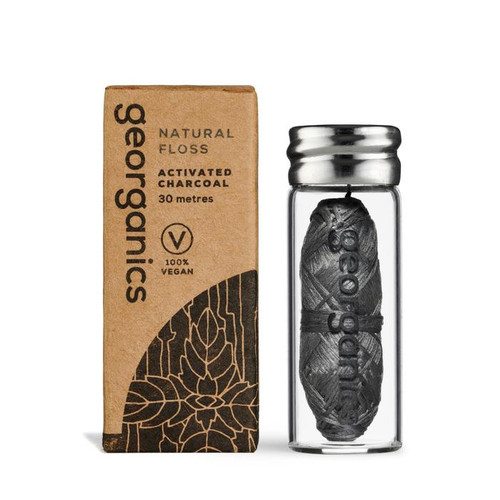 Georganics Floss Vegan Charcoal