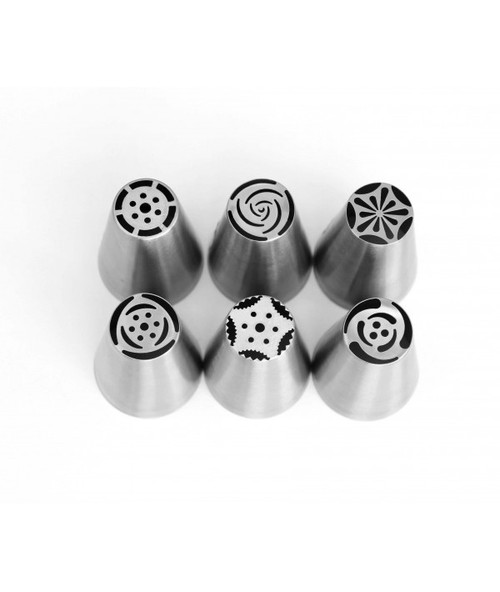 Piping Tip Russian Instant Flower Set 6 Piping Tip Russian Instant Flower Set 6