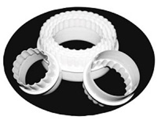 Cookie Cutter Round Plain/scallop Set 6 Cookie Cutter Round Plain/scallop Set 6
