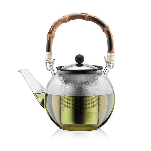 Bodum Assam Teapress Bamboo Handle 1ltr