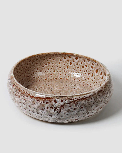 Robert Gordon Bowl Shallow Whte Ochre