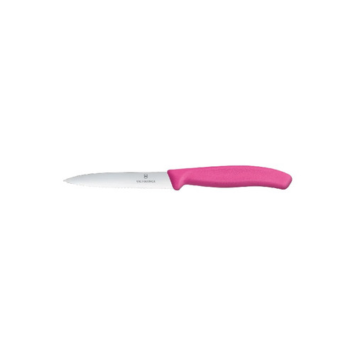 Victorinox Paring Knife 10cm Wavy Pink