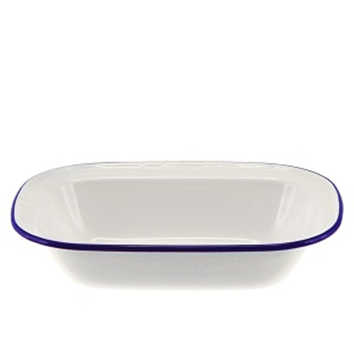 Pie Dish Enamel Falcon White Blue 24cm Pie Dish Enamel Falcon White Blue 24cm